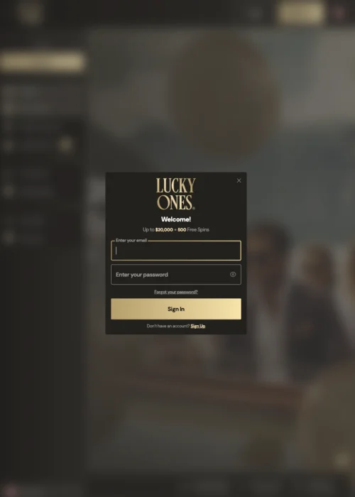 Fast Login LuckyOnes Casino<